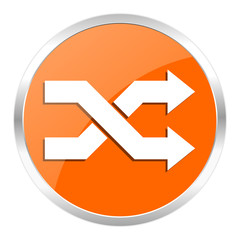 aleatory orange glossy icon