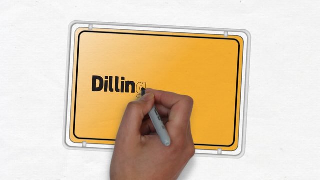 Dillingen Saar Ortseingangsschild Ortseingang Stadt