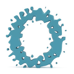 Obraz premium 3d glossy letter O