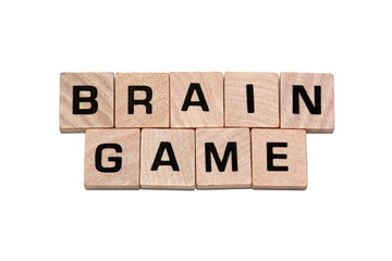 Phrase brain game made with tiles