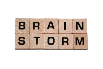 Phrase Brain Storm made with tiles