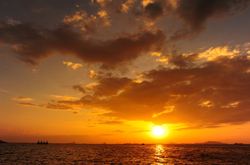 Obraz premium Sea Sunset and Cloudscape