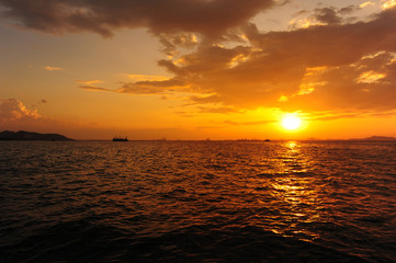 Obraz premium Sea Sunset and Cloudscape