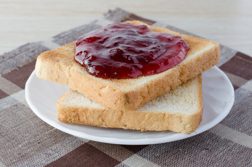 toast with jam