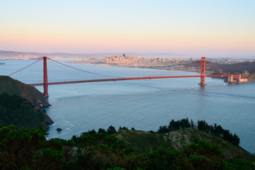Golden Gate Bridge and San Francisco City