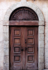 Fototapeta na wymiar Old wooden door texture