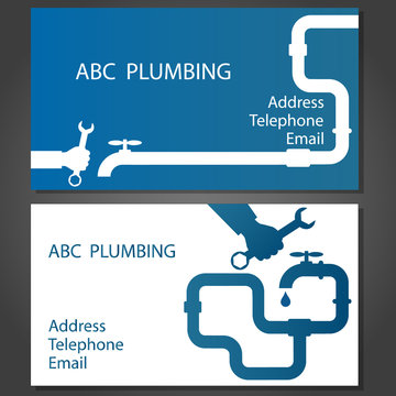 Business Card For Repair Plumbing