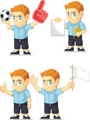 Red Head Boy Customizable Mascot