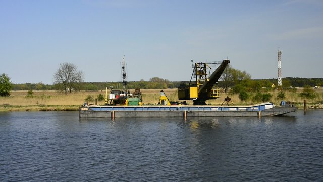 Fahrt auf dem Kaiserkanal von Swinem&uuml;nde zum Stettiner Haff