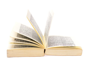 Open Book Islated on White Background