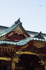 Obraz premium 根津神社 拝殿