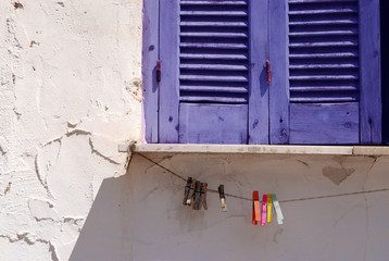 Window with shutters