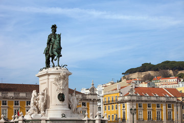 Fototapeta premium Statue of King Jose I in Lisbon