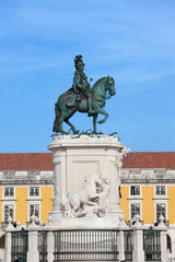 Obraz premium Statue of King Jose I in Lisbon
