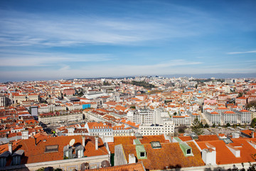 Fototapeta na wymiar City of Lisbon Cityscape in Portugal