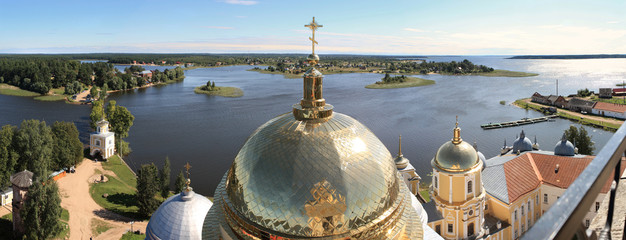 Russia. Panorama of Lake Seliger