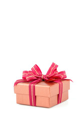 Gift box isolated white background