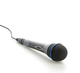 Microphone isolated on white