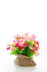 Bouquet flowers isolated on white