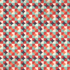 The pattern in retro style