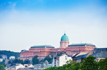 Fototapeta na wymiar Buda Castle view in Budapest