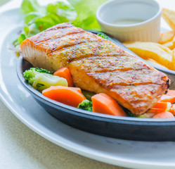 Salmon grilled