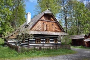 folk museum "Vesely Kopec" in Czech Republic, water mill