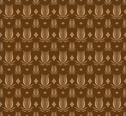 Vector images, flowers, brown tones.