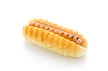 Hot dog isolated on white background