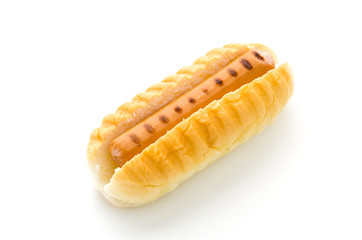 Hot dog isolated on white background