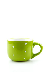 green mug isolated