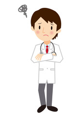 腕組みをする男性医師