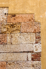 Hintergrundtextur mit Mauer und Putz
