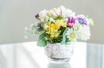 Bouquet flower in vase