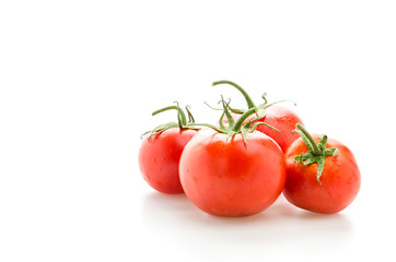 Tomato isolated on white