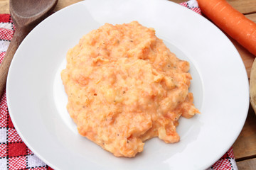purée de carottes