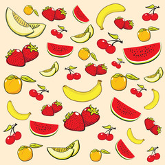 Summer Fruits Background