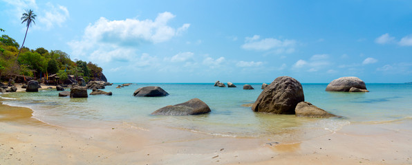 Rocky coastline on Samui Island