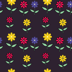 Bright Wallpaper with Flowers
