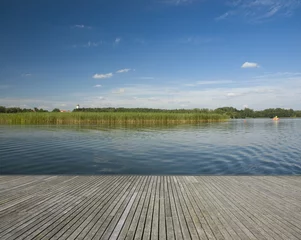 Foto op Plexiglas Wooden jetty on the lake © Mariusz Świtulski