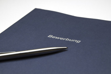 Bewerbungsmappe mit Stift 1