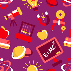 Physics seamless pattern