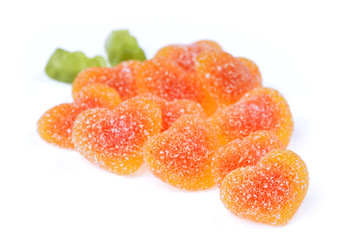 Süßigkeiten, Fruchtgumi, Weingummi, Traube, Herzen