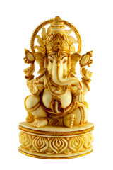 Obraz premium MARBLE STATUE ELEPHANTHEADED HINDU GOD GANAPATHI SITTING
