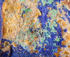 Colorful malachite surface