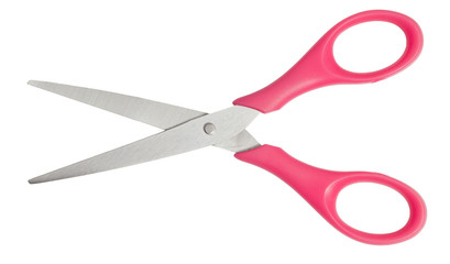 Pink Scissors Isolated