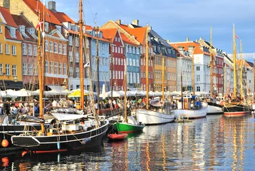 Foto op Plexiglas Kopenhagen, Nyhavn-haven © TanyaSv