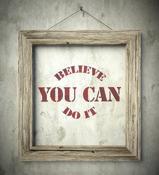 Believe you can do it in old wooden frame on wall
