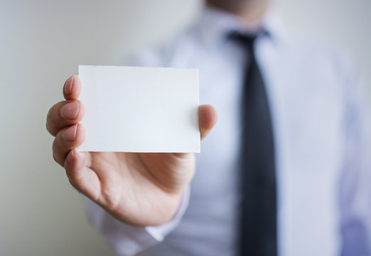 Blank  White Card