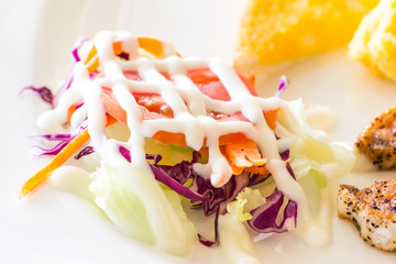 Vegetables cream salad